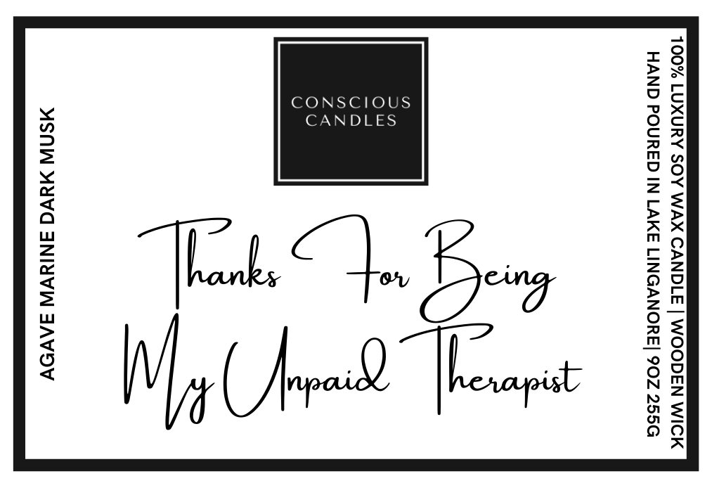 Unpaid Therapist Candle