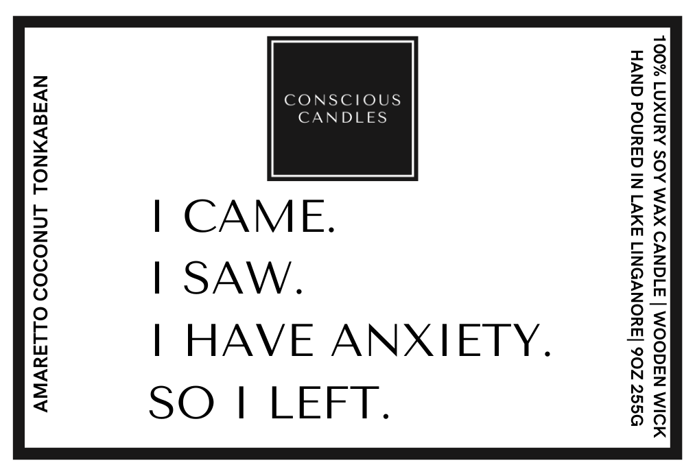 I Came I Saw I Left Candle