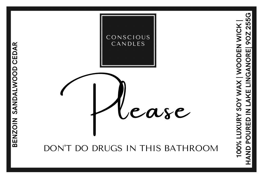 Please Don't Do Drugs Candle