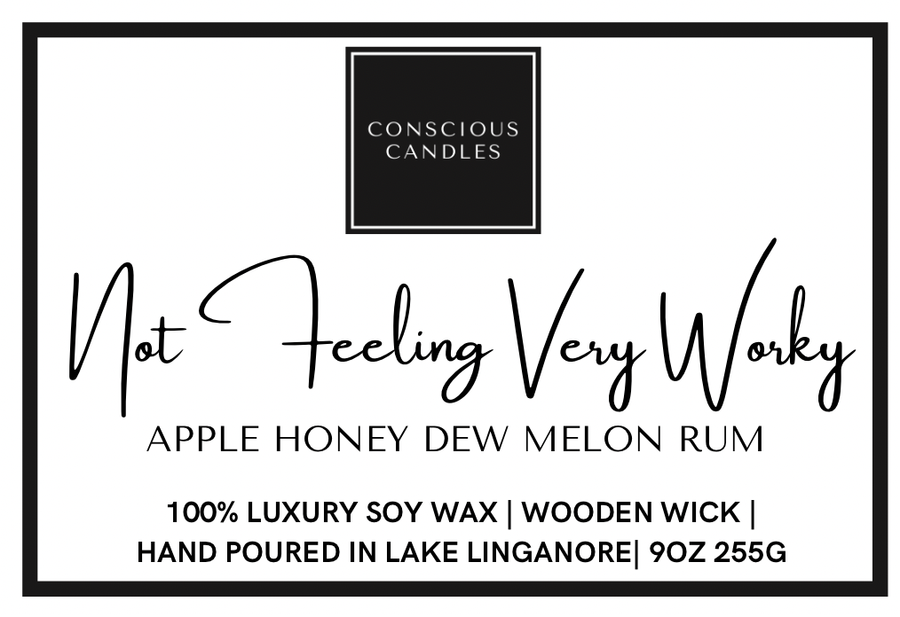 Not Feeling Very Worky Candle