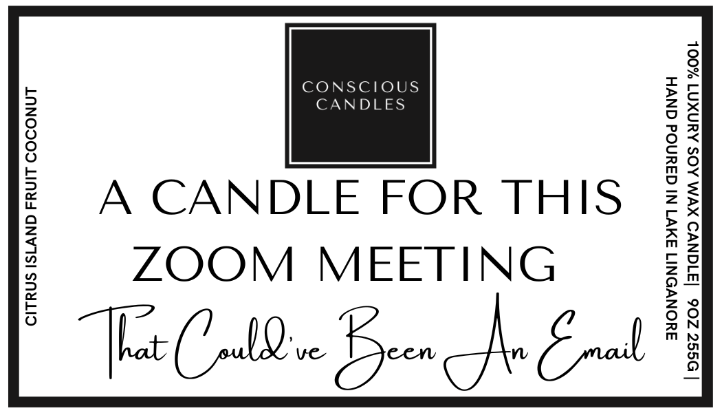 A Candle For This Zoom Meeting