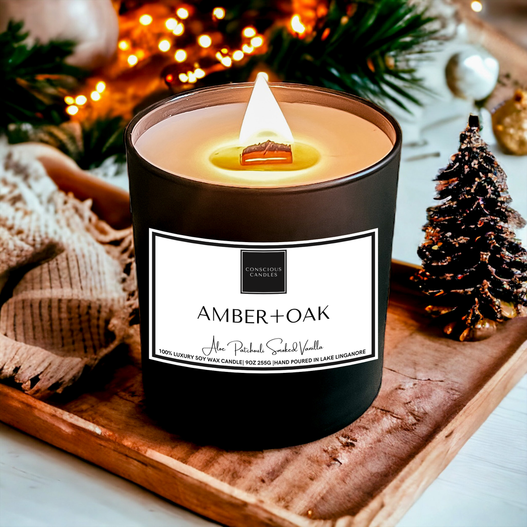 Amber + Oak  Candle