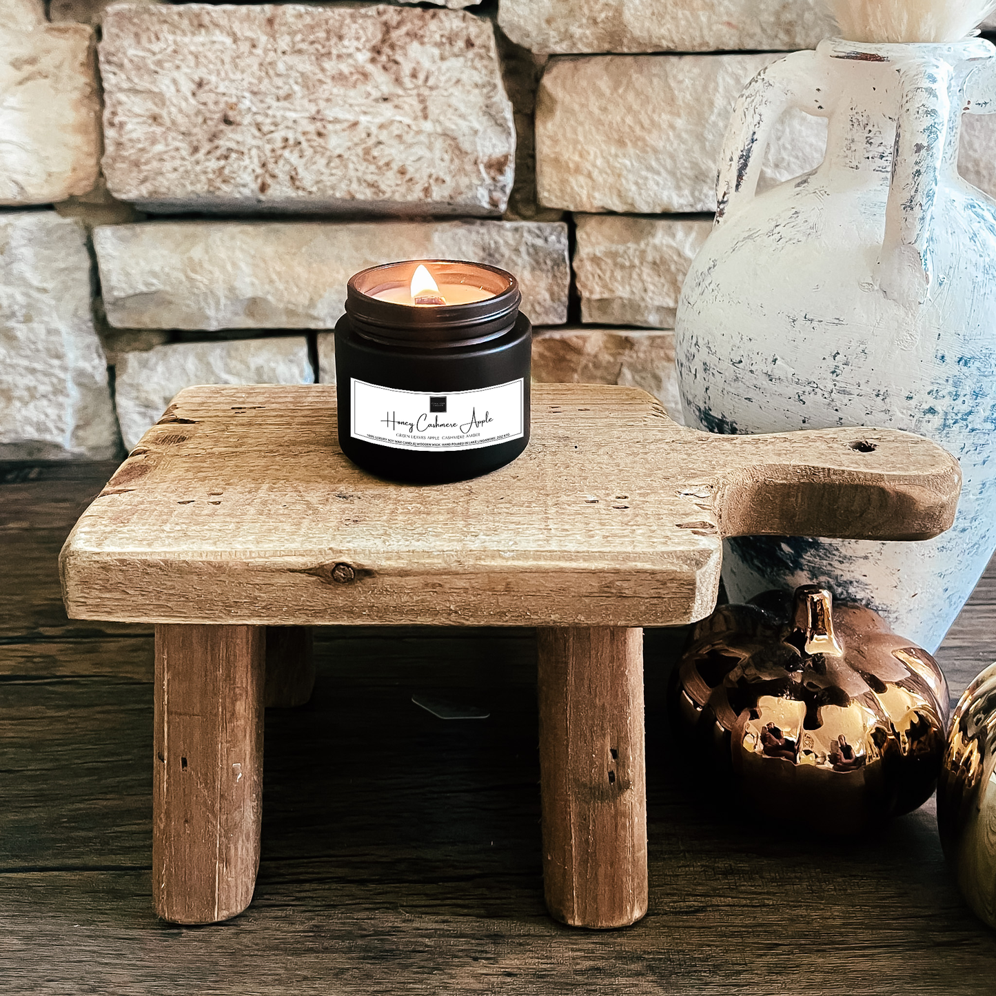 Fall Collection -Honey Cashmere Apple Candle