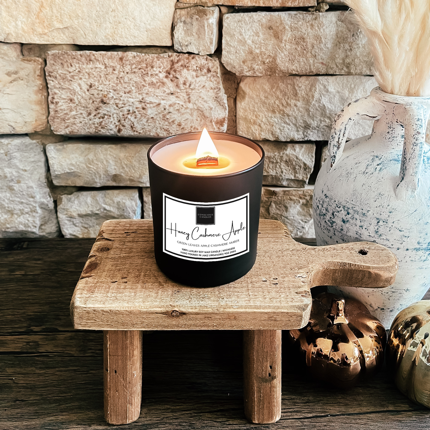 Fall Collection -Honey Cashmere Apple Candle