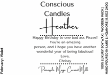 Load image into Gallery viewer, Personalized Birthday Message Candle
