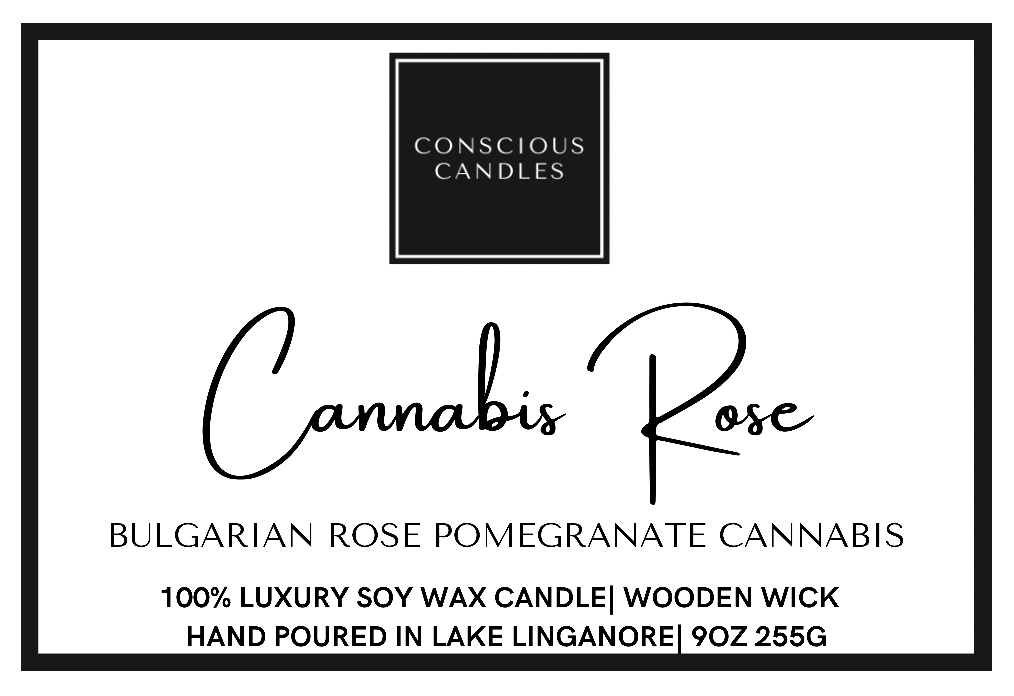 Cannabis Rose Candle