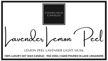 Load image into Gallery viewer, Lavender Lemon Peel Candle
